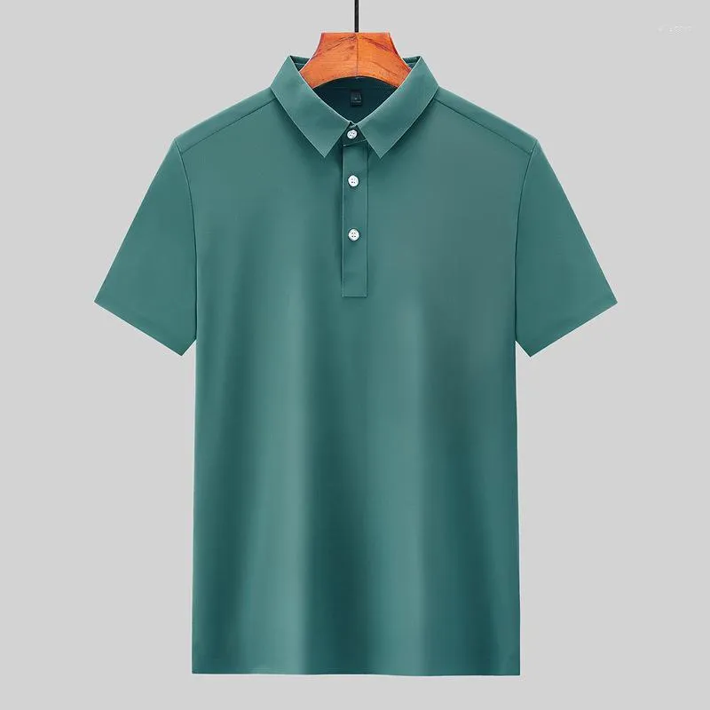 Męskie polo letnie męskie lapy z krótkim rękawem polo-shirt gruby gości