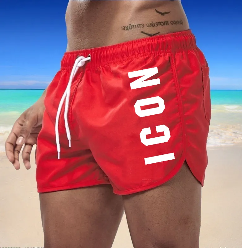Wholesale Mens Icon Dsq D2 Brand Shorts Summer Swim Fashion Trend Classic Luxury Designer Womens Man Swimming Short Casual Beach Pants Pantaloncini Sports