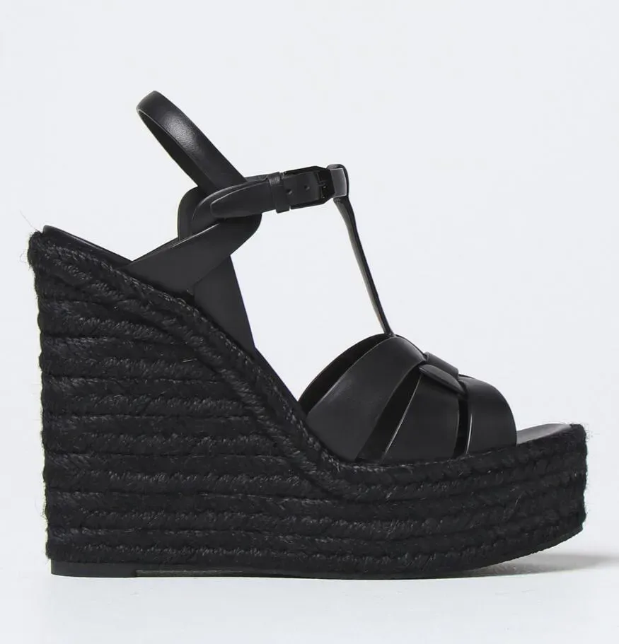 Espadrillas Donna Con Zeppa E Plateau – Sandali Estivi In Tela Con Fibbia, Punta Chiusa, Comode E Ortopediche, Perfette Per Tutti I Giorni