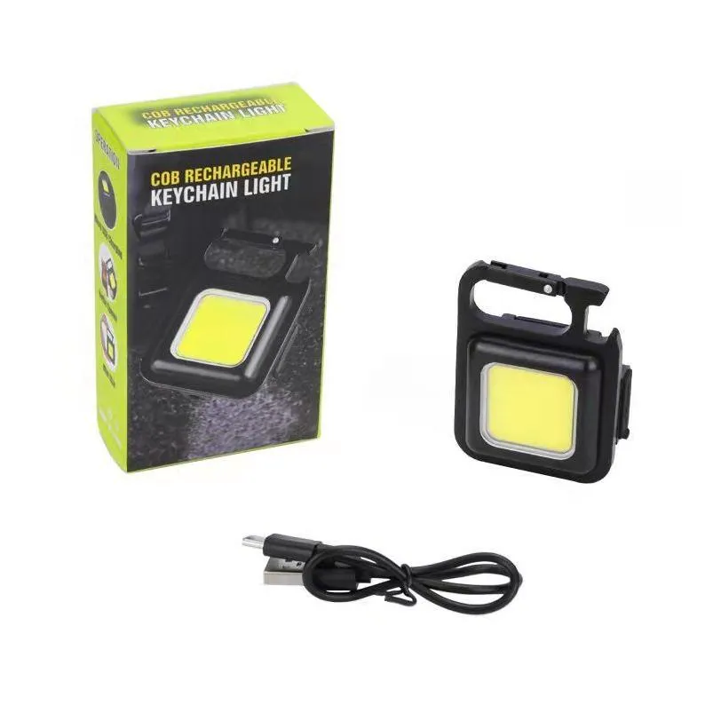 Outros eletrodomésticos ao ar livre Mini Cob Light Recarregável Bolso Lanterna Abridor de Garrafa Magnético 4 Modos Entrega de Emergência Hom Otsvd