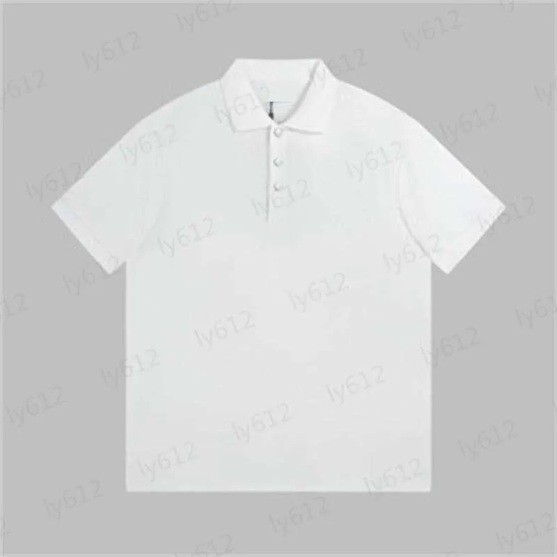 Hommes Tops Designer Été Printemps Vêtements Vert Foncé Mode Casual Luxe Classique Marque Motif Imprimé Perle Revers Polo Shirt Hommes T-shirts 0206 73W5