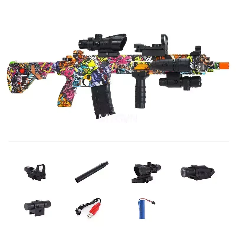 M416 Electric Hydrogel Water Gel Ball Guns Paintball Launcher Toy Gun