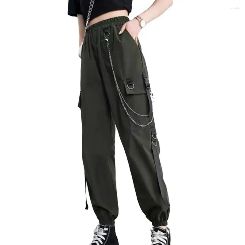 Buy DNEXT Stylish Chain Cargos Pant For Women And For Girls (26) Black at