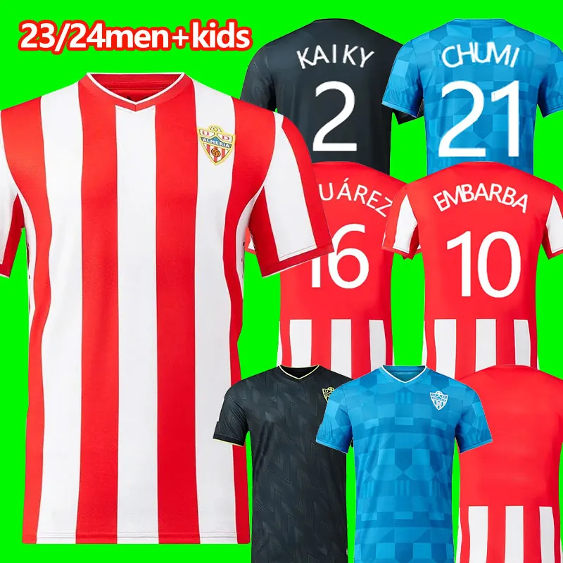 2023 2024 RCD Mallorca Voetbalshirts Almeria SANCHEZ ABDON A. RAILLO VALJENT MURIQI BABA GRENIER 23 24 Heren thuis uit kindertenues Voetbalshirt S-2XL