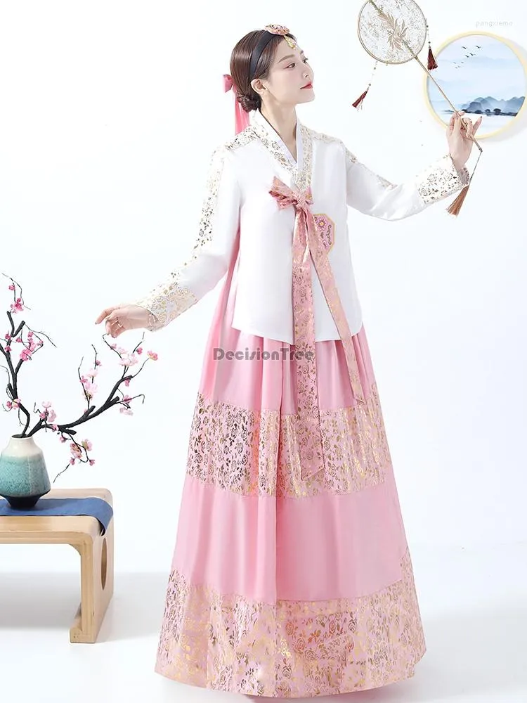 Etnische kleding 2023 Traditionele Koreaanse Hanbok -jurk Vrouwelijk Nationaal Kostuum Oriantal Ancient Cosplay Dance