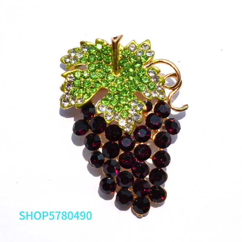 Булавки броши с вареньем виноградные броши для женщин элегантный фруктовый брошь фиолетовый цвет для вечеринок.