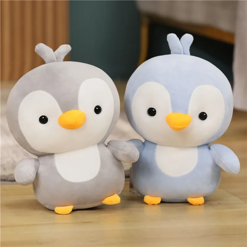 Jouets en peluche pingouin pour Couple, Animal en peluche, oreiller de câlin, poupées pingouin douces et mignonnes, cadeau de noël pour bébé fille, vente en gros