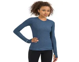 Women039s Yoga Tops Slim Fit Long Sleeve Fitness Gym Clothes One Side Zipper Pocket Thumb Hole Running Workout Athletic Shirt5551995