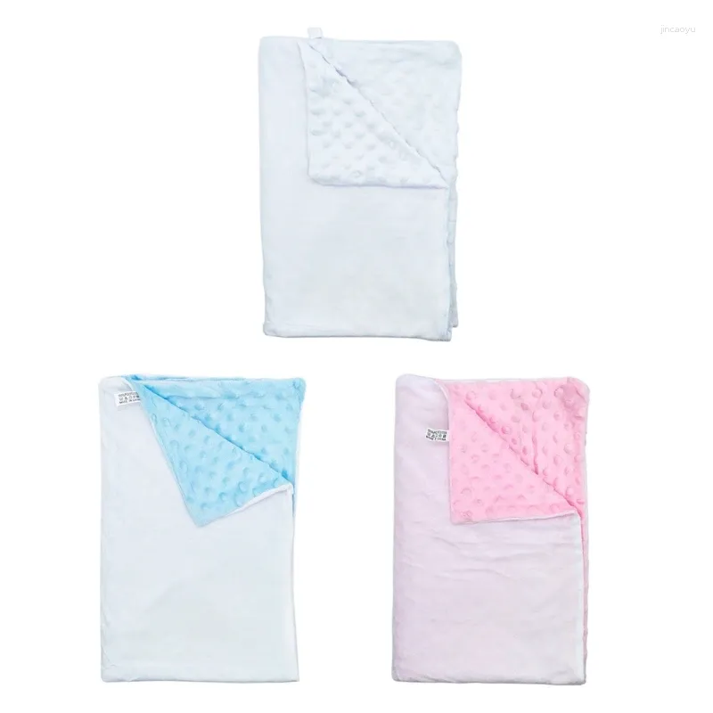 Couvertures Sublimation Couverture de bébé vierge Couverture respirante Swaddles Wrap pour bébés garçons filles coton sieste petites couettes couverture de poussette