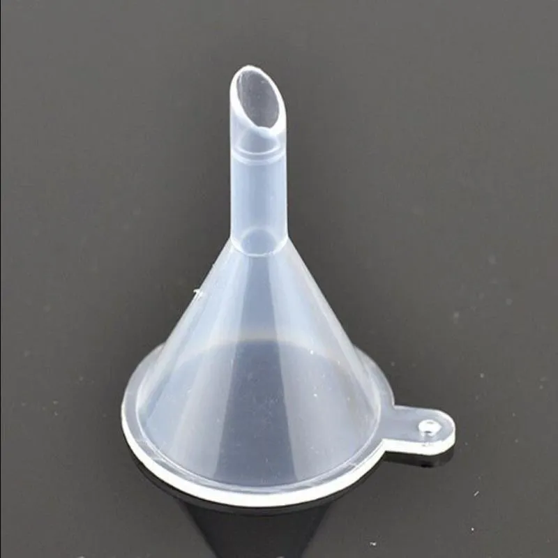 Маленькие прозрачные пластиковые мини-воронки для наполнения бутылок, парфюмерии, эфирных масел, химикатов для научных лабораторий, принадлежностей для художественных промыслов Dkwbb