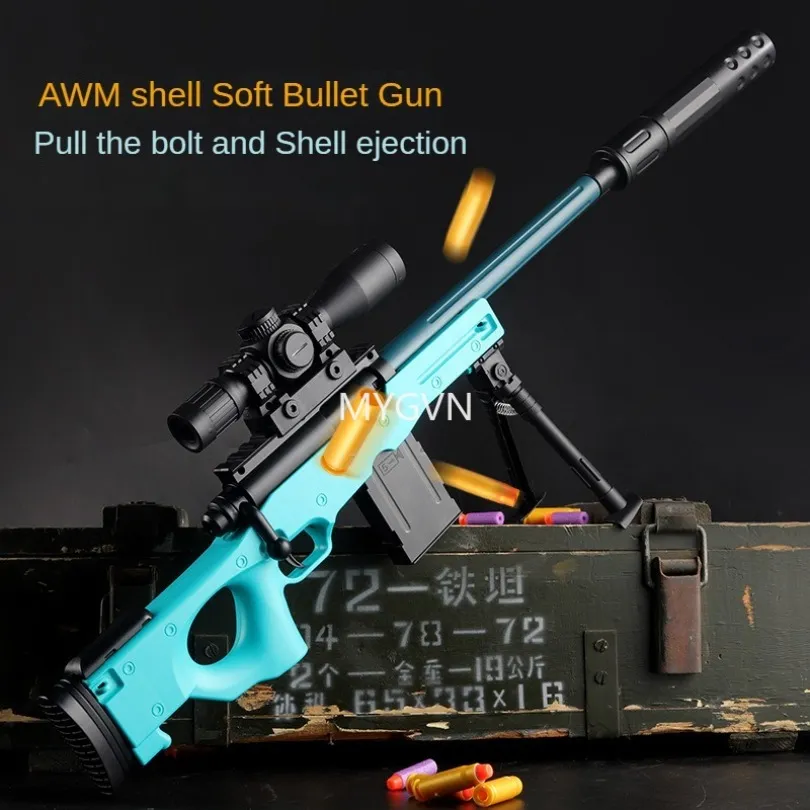 Soft Bullet M416 AWM 98K Toy Gun With Shell Stock Symbol Manual Blaster  Launcher For Boys Outdoor Shooting From Cooltoygun, $17.13