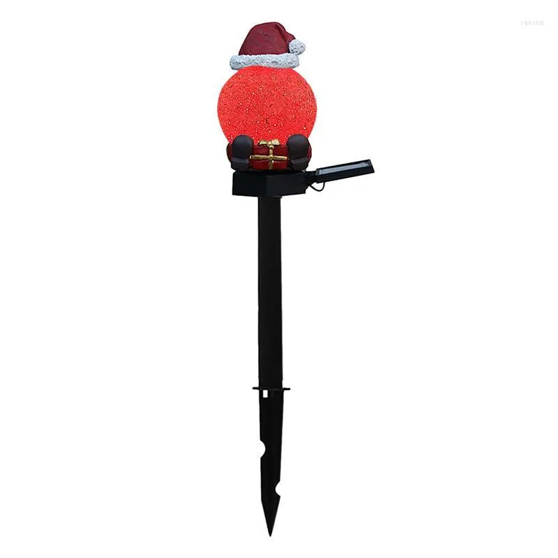 Party Decoration Christmas Garden Stake Lights Energy-saving Stakes Santa LED Solar Power For Home Access Driveway