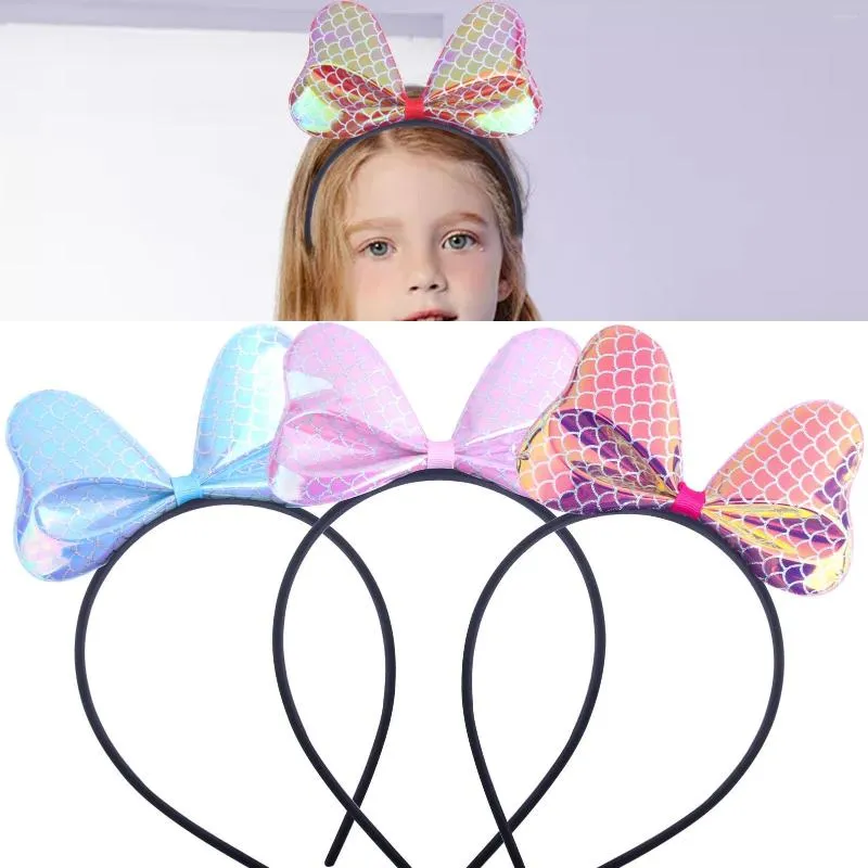 Accessoires de cheveux 1PC grand arc cerceau bandeau enfants filles mignon nœud papillon coiffure Cosplay Costume fête décor chapeaux accessoire