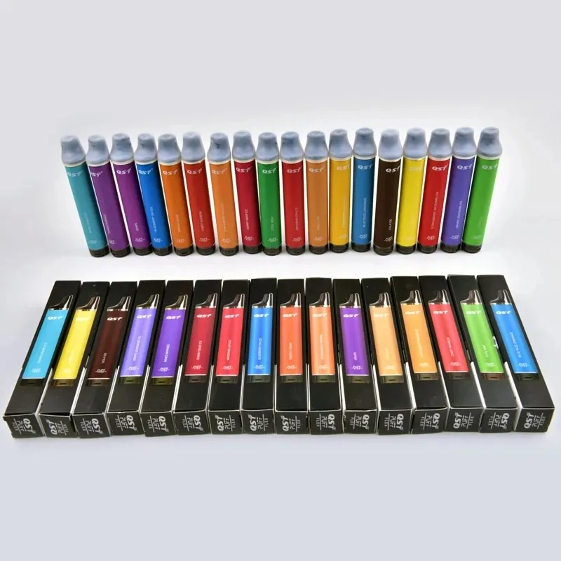 Autorisierter Original QST Puff Flex 2800 Puffs E-Zigaretten 0% 2% 5% Nikotin Einweg-Vape-Stift 25 Geschmacksrichtungen Vaper Vapers