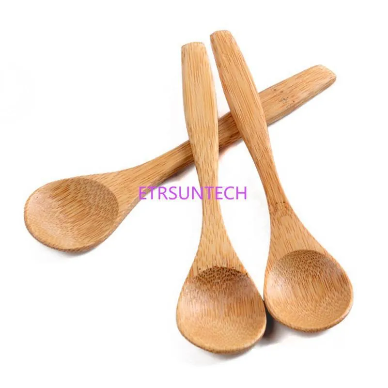 Spoons Fast New Arrival Handmade Bamboo Honey Spoon Baby Mini 13Cmx3Cm Factory Wholesale Lx743 Drop Delivery Home Garden Kitchen Din Dhnrz