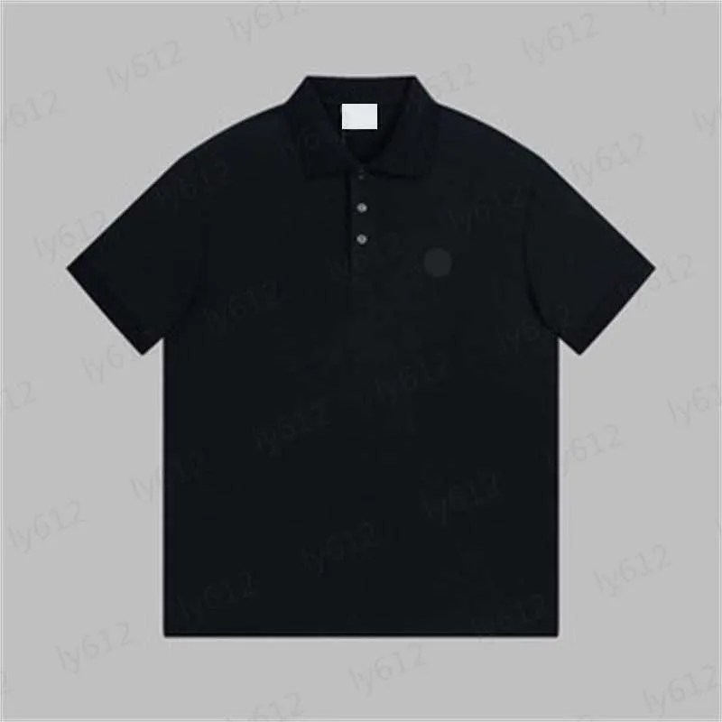 Herren Tops Designer Sommer Frühling Kleidung Dunkelgrün Mode Lässig Luxus Klassische Marke Muster Gedruckt Perlen Revers Poloshirt Männer T-shirts 0206 AQZF