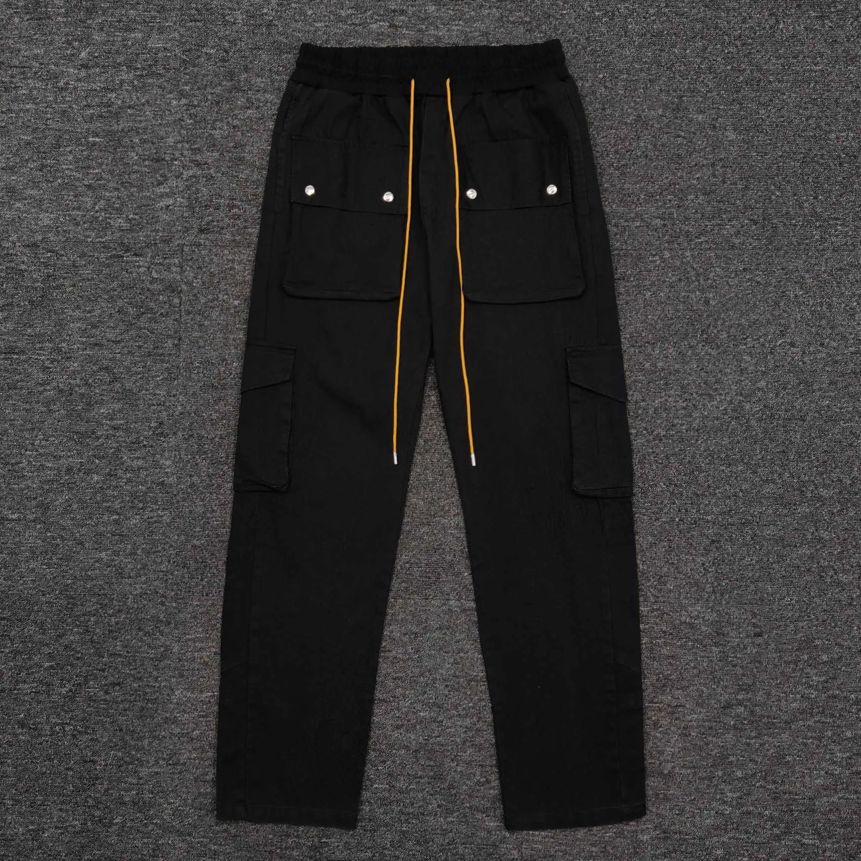 Abbigliamento firmato Pantaloni casual Tasche Rhude Classic Rhose Cargo Pans Salopette Pantaloni Streetwear Pantaloni da jogger Pantaloni sportivi all'aperto Hip hop allentato In vendita