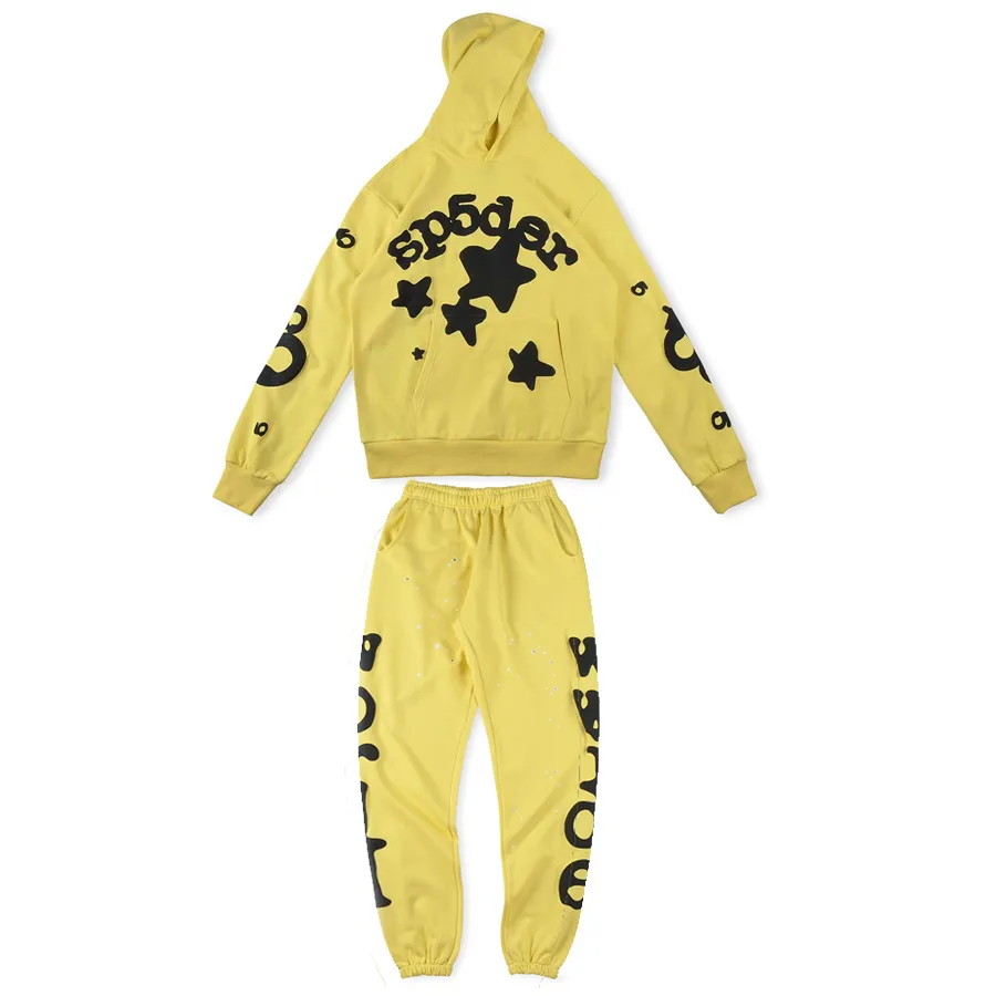 Plus Size Fleece Sports Suit With Big 5 Printed Hip Hop Drew