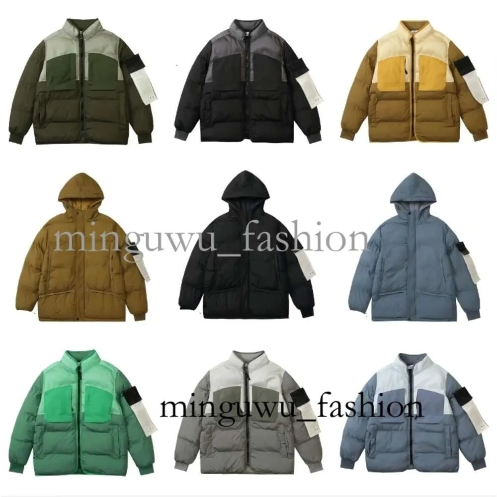 Stones Island Jacket Diseñador Chaqueta de moda para hombres y mujeres Stones Island Down Jacket Coat Marca de lujo Brazalete Correa para el hombro Tendencia 804