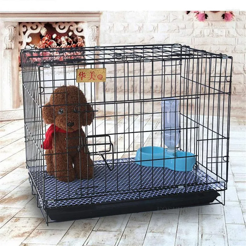 猫のキャリアモダンメタル犬家小型ミディアムテディケージ屋内家庭用ペットケージヴィラトイレ製品
