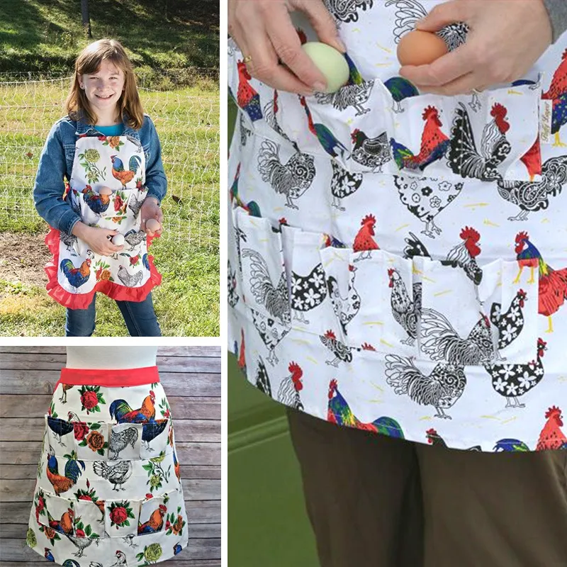 S M L Pockets Egg Collecting Harvest Apron Farms Work Aprons Carry Duck Goose Eggs Collect Farm Bags For Chicken Farmer