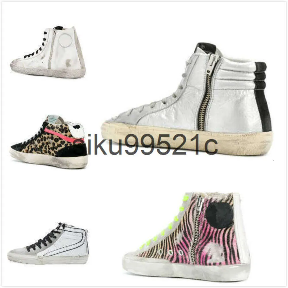 Casual Shoes Deluxe Brand Golden Star High Top Sneakers Men/Women Do-old Dirty Sports Star Platform Casual Shoes Boots