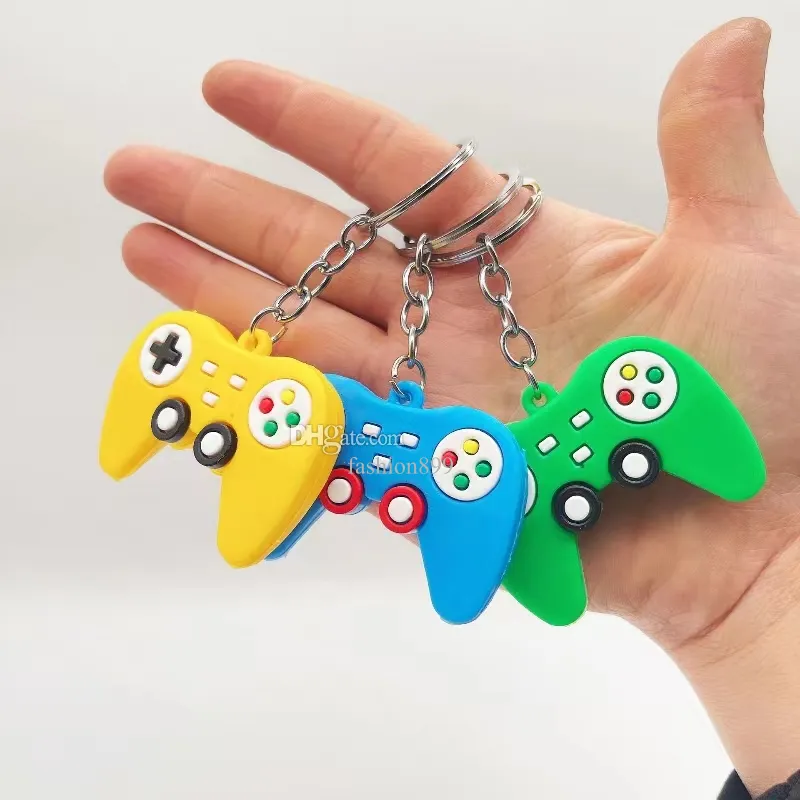 Mode sleutelhanger voor mannen Creative Gift Game Handle Keychains Designer Simulation Toy Game Console Auto Key Ring Bag Hanger Groothandel