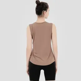 Yoga Vest T Shirt Solid Colors Cross Back Women Fashion Outdoor Yoga Tanks Sports Running Gym Tops Clothes
