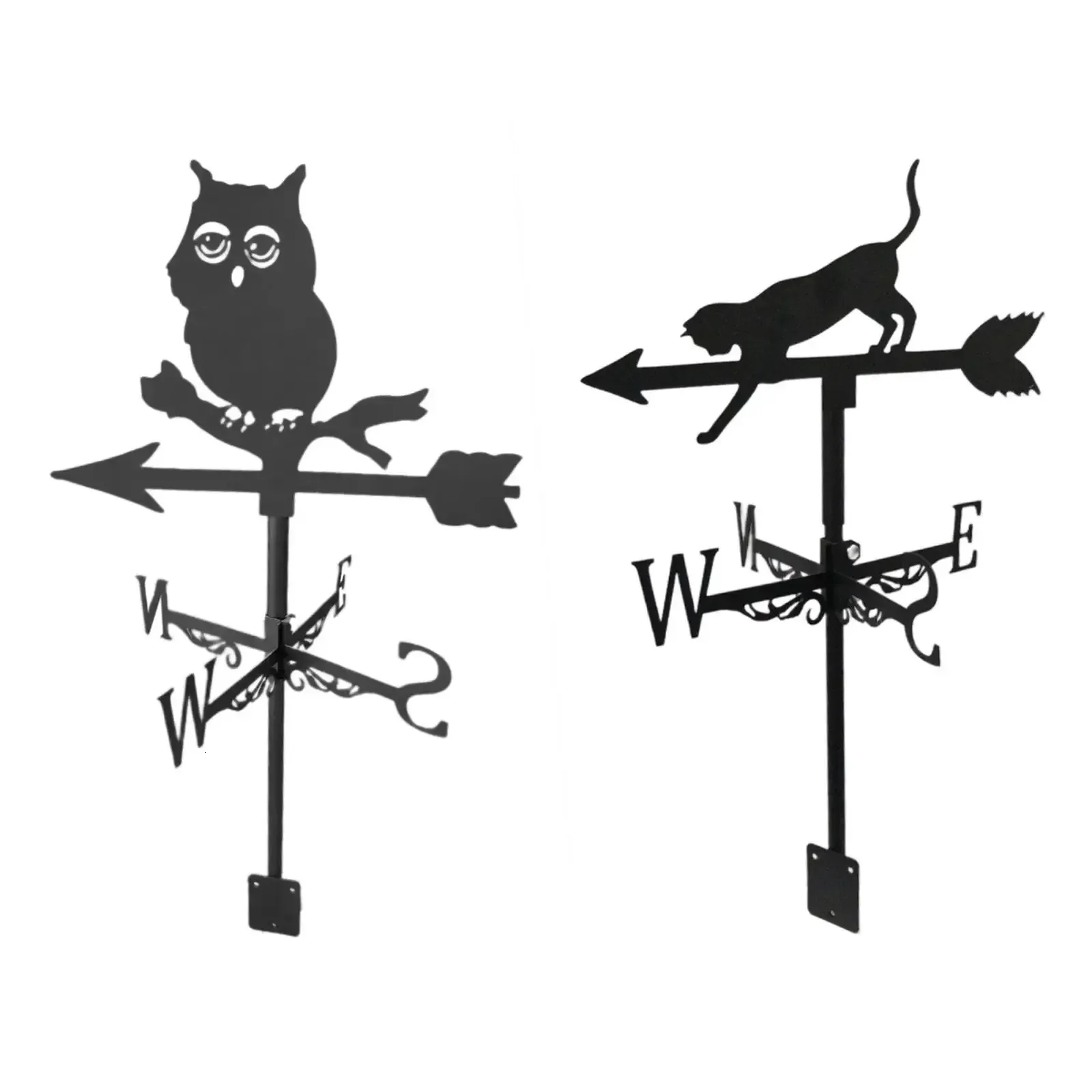 Weather Vane Decorative Wind Direction Indicator Farm Scene Garden Stake Weathervane Outdoor Decor for Garden Yard Patio