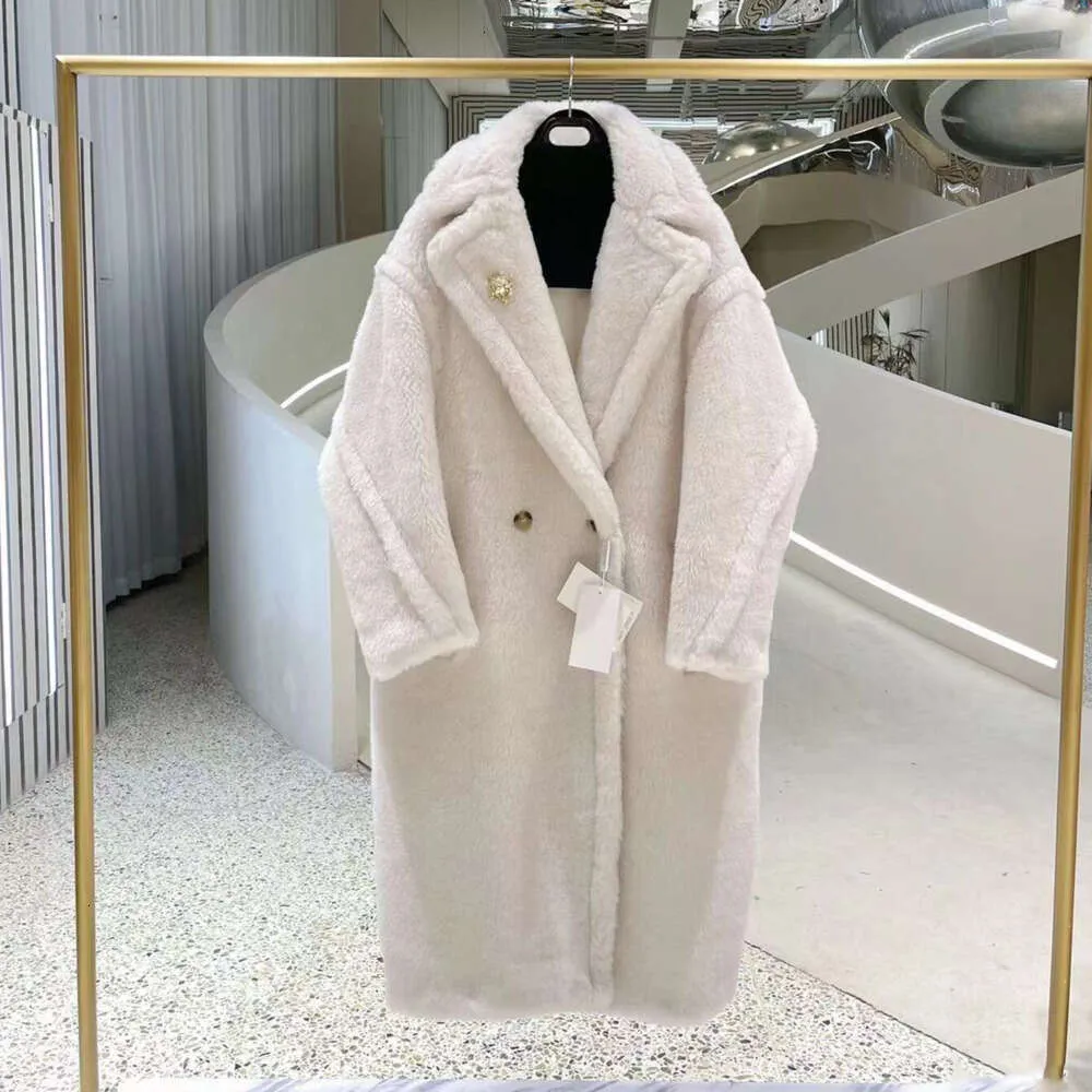 Casaco de pelúcia de lã cardigan designer jaqueta puffer luxo feminino blusão casacos longo à prova de vento inverno quente parka presente de natal