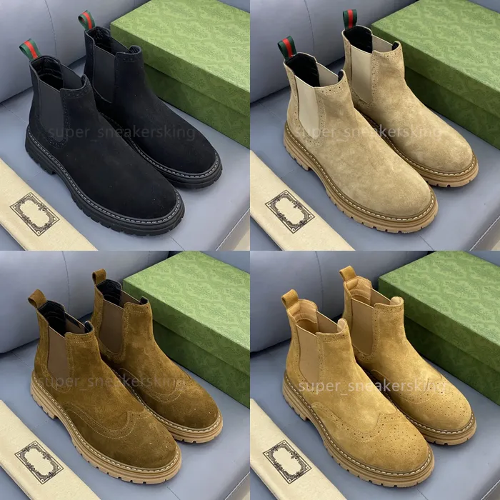 Designer stövlar Italien män korta stövlar doc martens dr martins designer herr snö stövlar oxford botten ankel skor mocka stövlar storlek 37-46 med låda