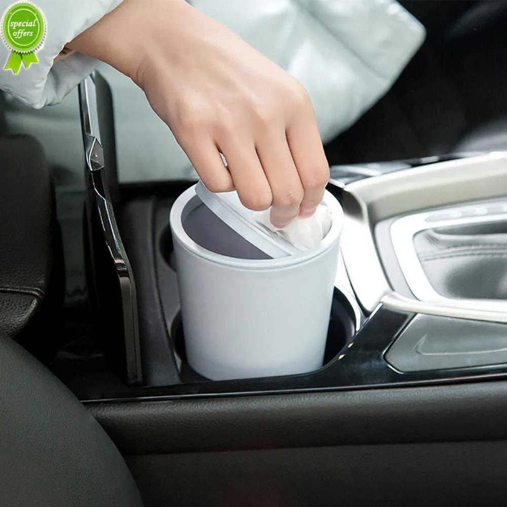 New New Car Garbage con coperchio Can Car Trash Bin Home Room Garbage Dust Case Holder Bin Car Basket Accessori auto Accessori auto