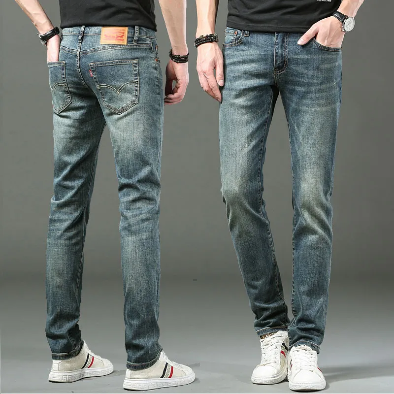 O LEMIS JEANS da marca Weiss Men Classic Moda Casual Casual