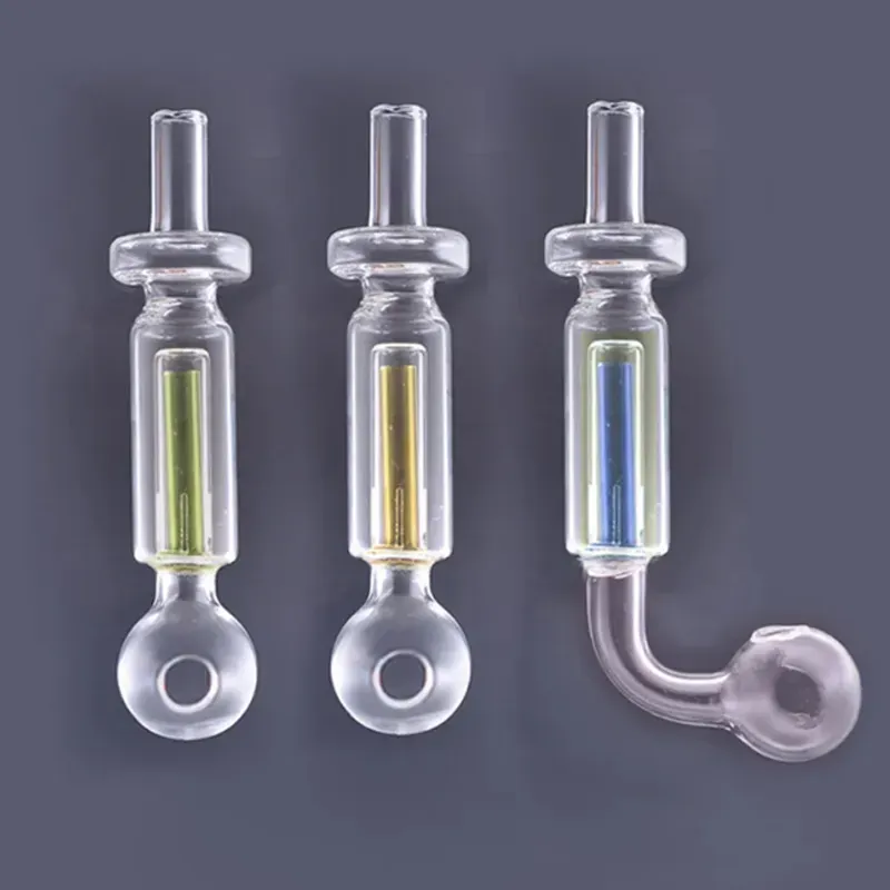 Limpar pirex vidro queimador de óleo tubo de óleo prego queima concentrado tubos vaporizador água bubbler ferramenta transparente fumar tubo com od 30mm bj