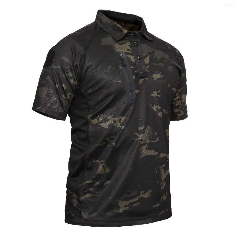 T-shirts pour hommes Slim Hommes Summer Top Section mince Crème solaire Tactique Camouflage T-shirt Séchage rapide à manches courtes