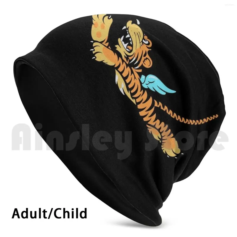 Bérets Flying Tigers Wwii Logo Bonnets Tricot Chapeau Hip Hop Squadron Usaac