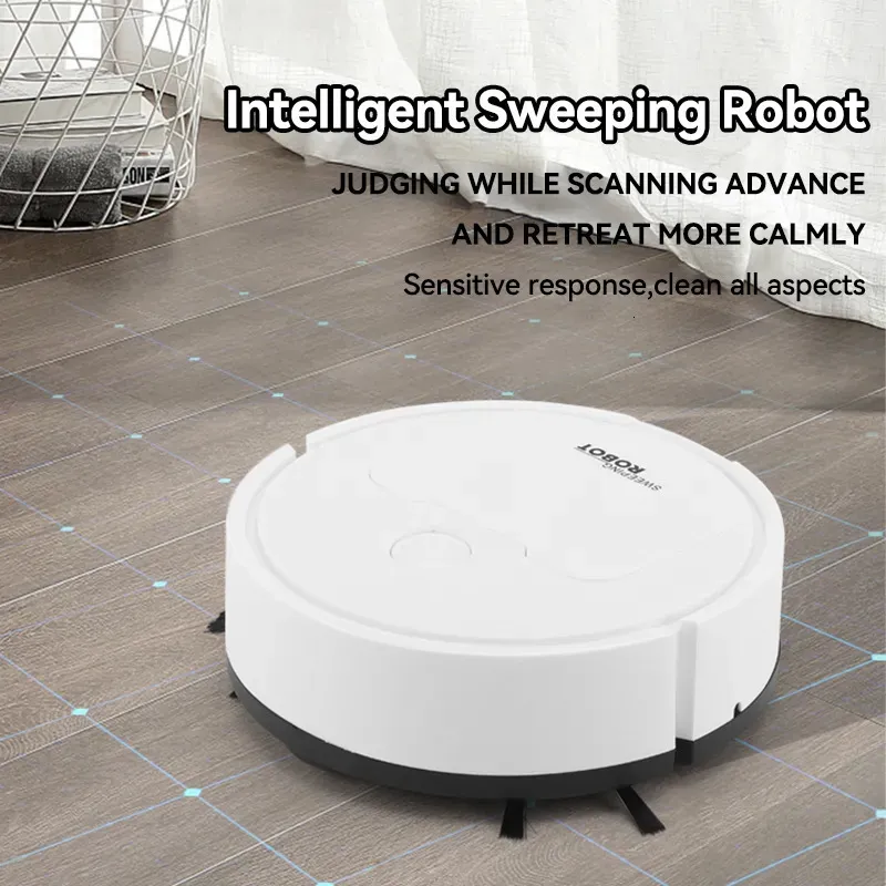 Vakumlar Akıllı Ev Temizleme Aracı 3in1 Akıllı Robot Vakum Süpürge Düşük Gürültü Otomatik Süpürücü 231120