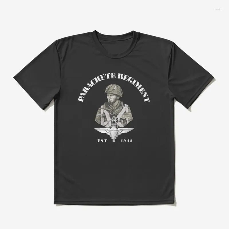 Koszulka pułku pułku brytyjskiego armii brytyjskiej. Bawełniany krótki rękaw O Neck Casual T-shirts luźne najwyższe rozmiar s-3xl