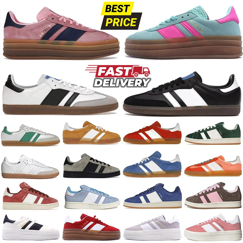 Casual Shoes Designer Platform Shoes Bold Pink Glow Pulse Mint Pink Core Black White Solar Super Pop Pink Nästan gula män Kvinnor Sneakers