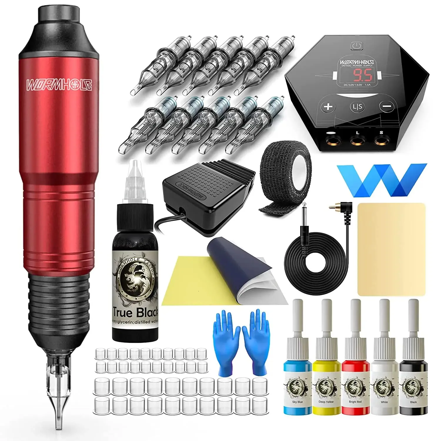 Beginner Dragonhawk Tattoo Pen Machine Wormhole Gun, Cartridge, Rotary Pen,  And Machine Kit 231120 From Lian07, $124.93