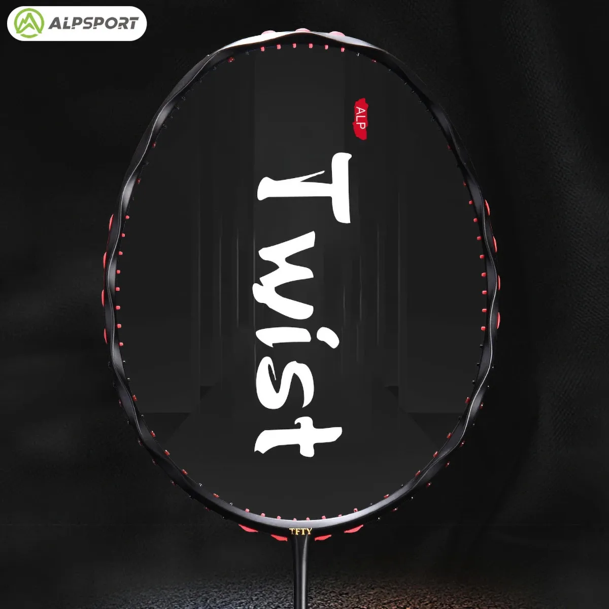 ALP MH-V5 Vågform 5U 75G 30 kg 100% Full kolfibervridningsram Badminton Racket med gratis bunden 231120