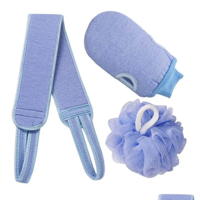 Bath Brushes, Sponges & Scrubbers Manufacturers Selling Body Cleaning Washcloth Soft Brush Home El Bathroom Shower Ball Back Exfoliati Dhsar