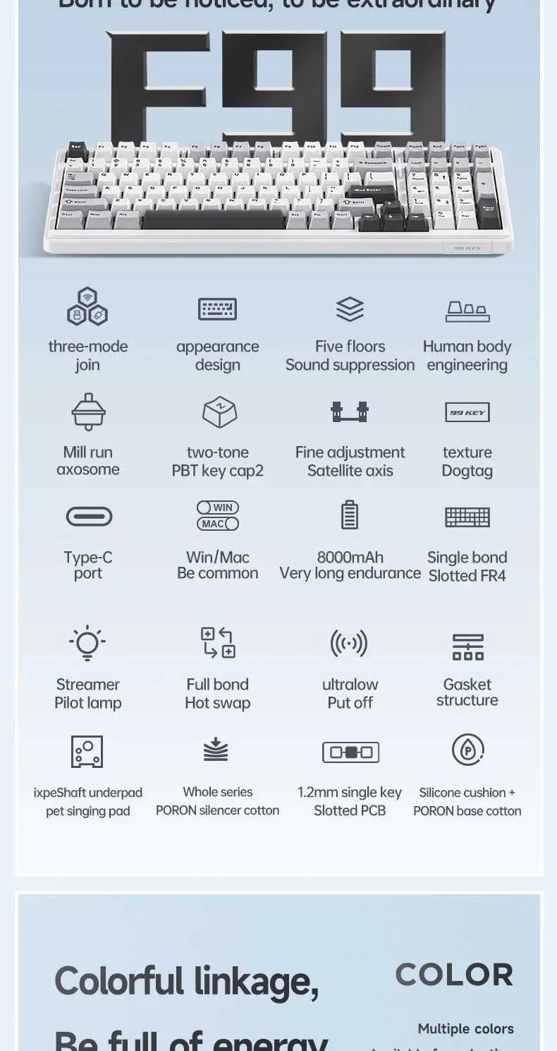 即購入可！ AULA F99 キーボード 値下げ交渉承ります