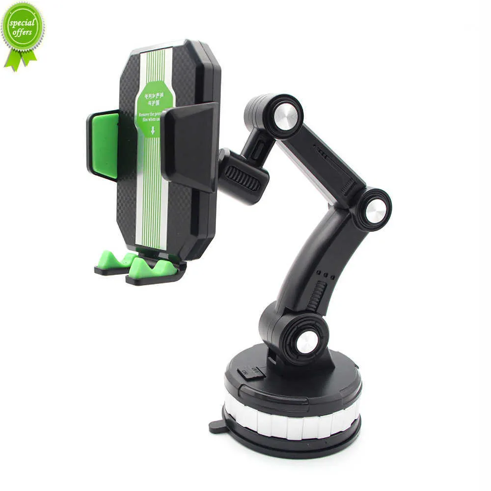 Ny Windshield Dashboard Universal Mobile Telefon Holder Long Arm Large Suction Cup Mobiltelefon Bilhållare Tungt Mobile Phonet