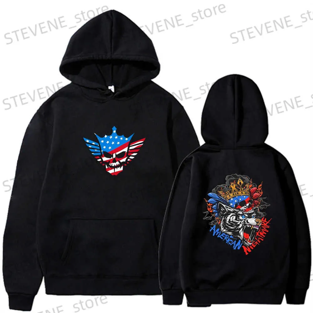 Men's Hoodies Sweatshirts Black Cody Rhodes The American Nightmare Pullover Hoodie Image Print Clothing Custom Sports Leisure Sweater Size T231121