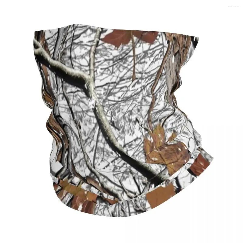Halsdukar jagar kamouflage snö bandana nacke täckt tryckt riktiga träd balaclavas wrap halsduk varm huvudkläder vandring unisex vuxen andas