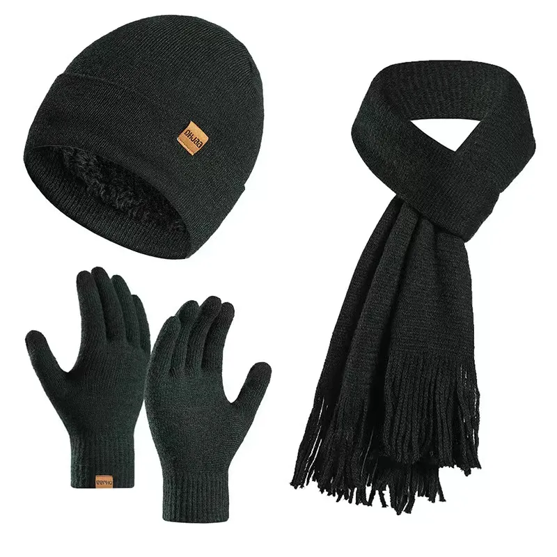 Chapeau d'hiver de designer pour hommes et femmes, bonnet tricoté épais et chaud, casquettes et chapeaux unisexes pour l'automne et l'hiver, écharpe d'extérieur, bonnet féminin, ensemble de bonnets