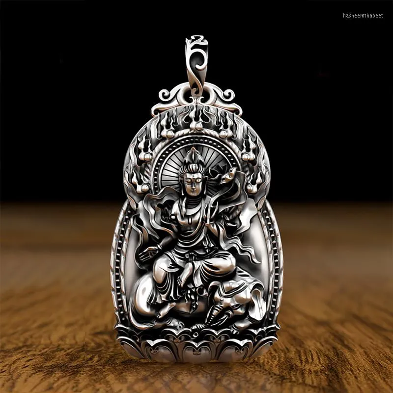 Collane a ciondolo LH Fiamma originale Amitabha Buddha's Life Buddha è un cane e dodici dodici guardiano zodiacale dio Manjushri Collana