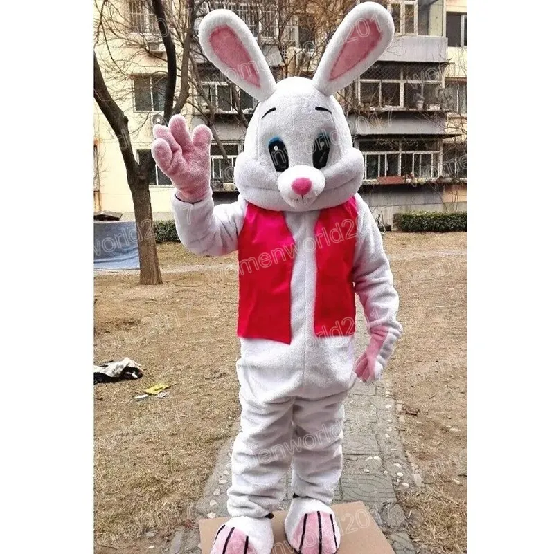 Костюм талисмана кролика на Хэллоуин, имитация персонажей мультфильмов, костюм для взрослых, размер одежды, унисекс, нарядное платье на день рождения, Рождество, карнавал