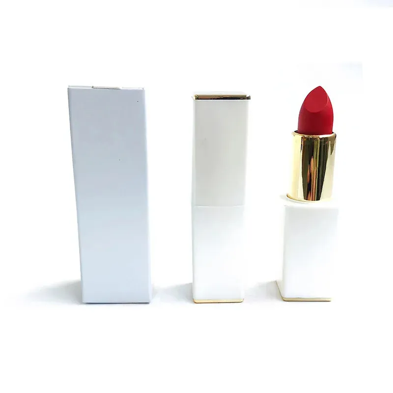 Lipstick 13 Colors White Tube Lipstick Matte Waterproof Long Lasting Sexy Non-Stick Makeup Cosmetic Private Label Custom Bulk 231121